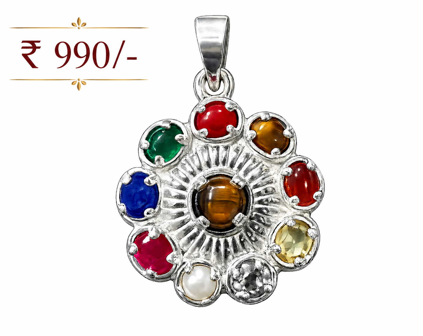 Navratna Divine Energy Pendant