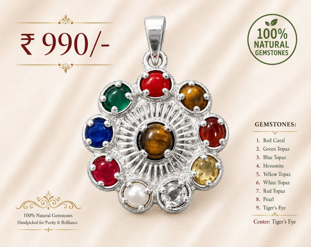 Navratna Divine Energy Pendant