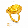 Yellow Topaz Ring