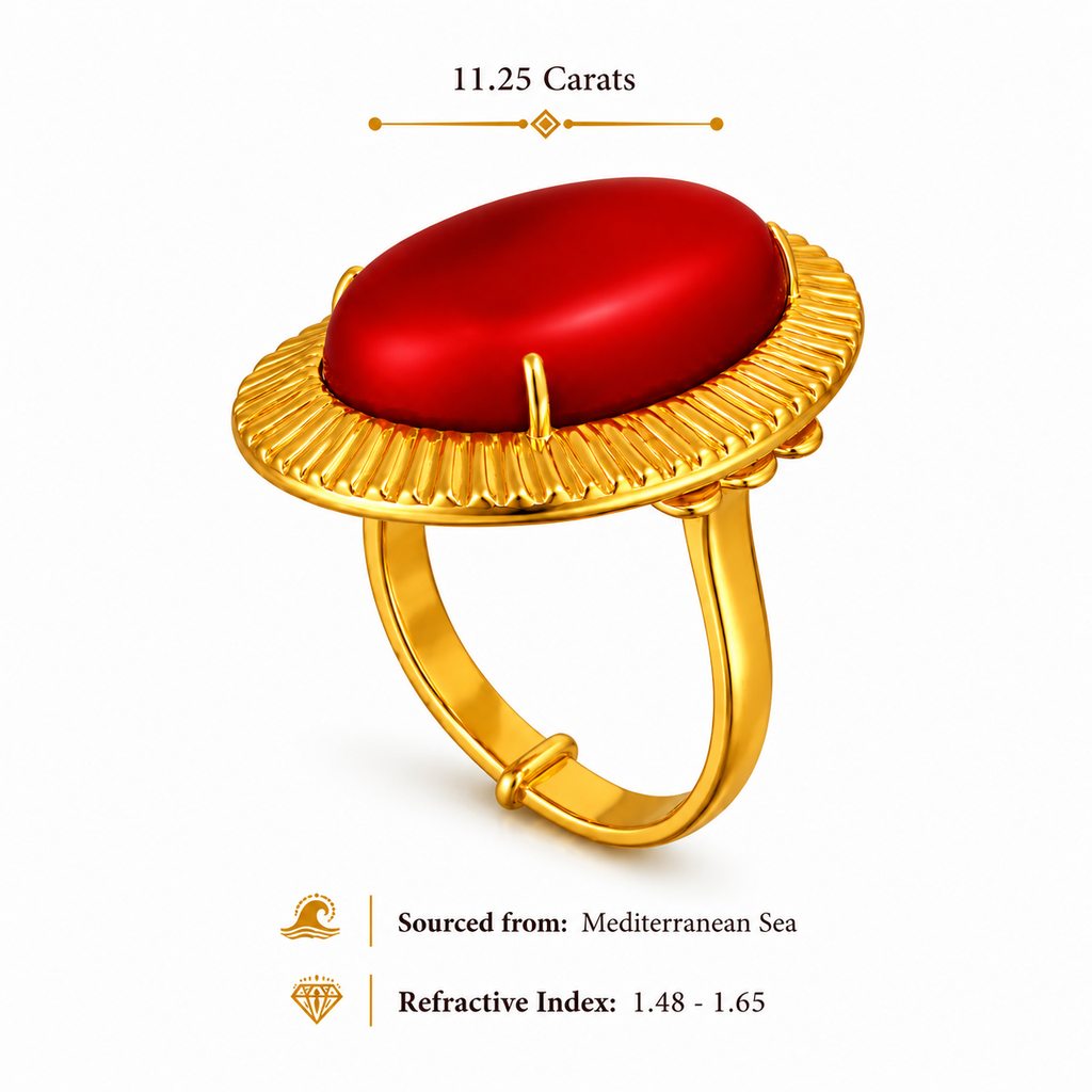 Red Coral Ring