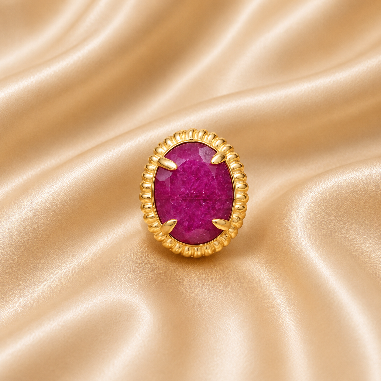 Red Topaz Ring