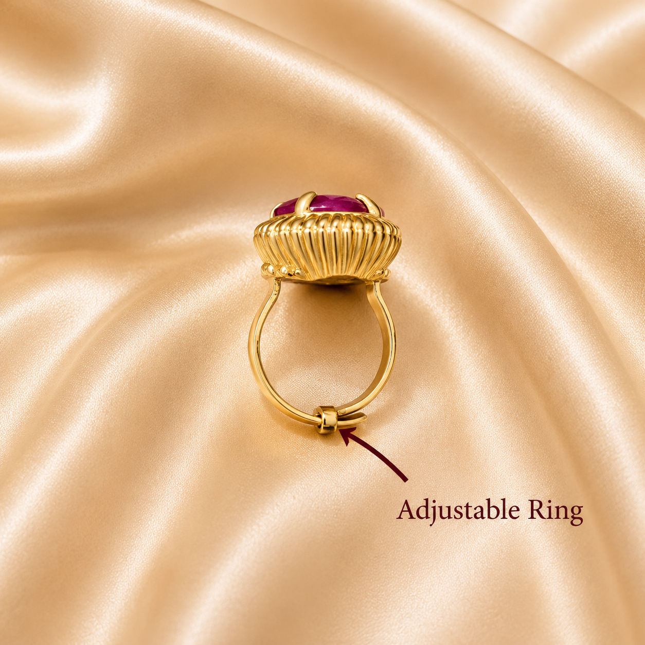 Red Topaz Ring