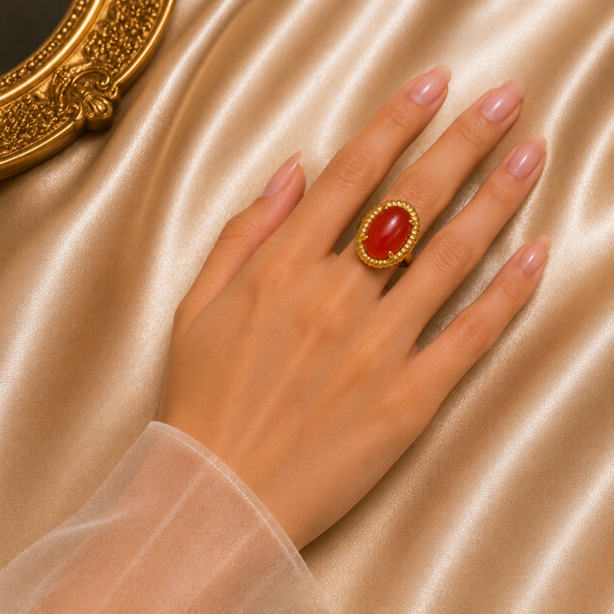 Hessonite Ring