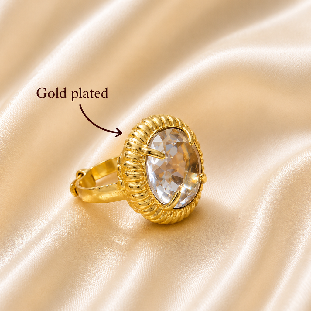 White Topaz Ring