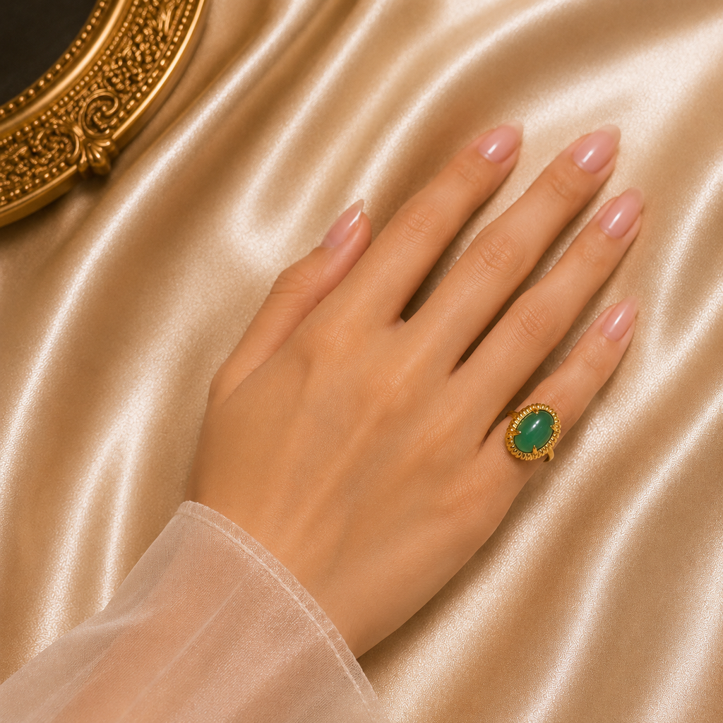 Green Topaz Ring