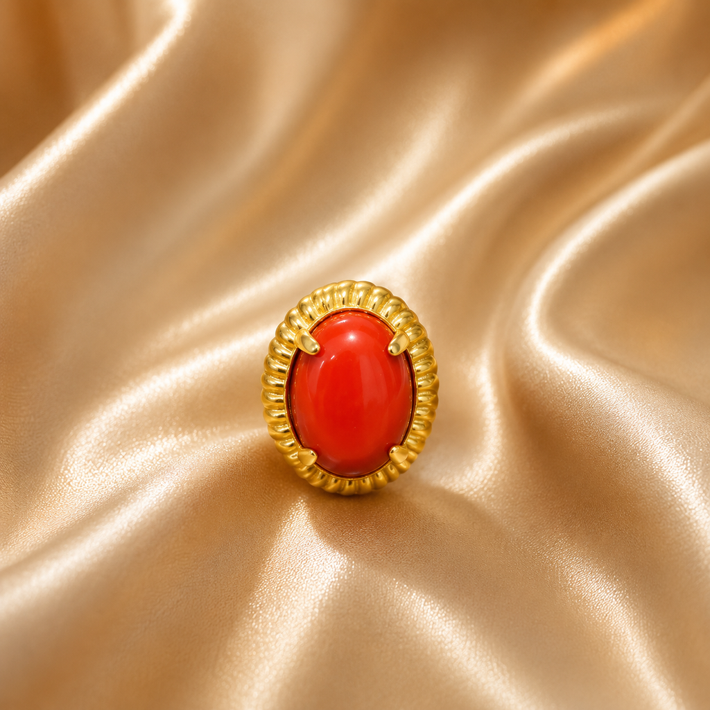 Red Coral Ring