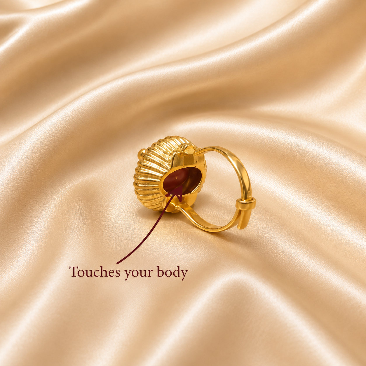Red Topaz Ring