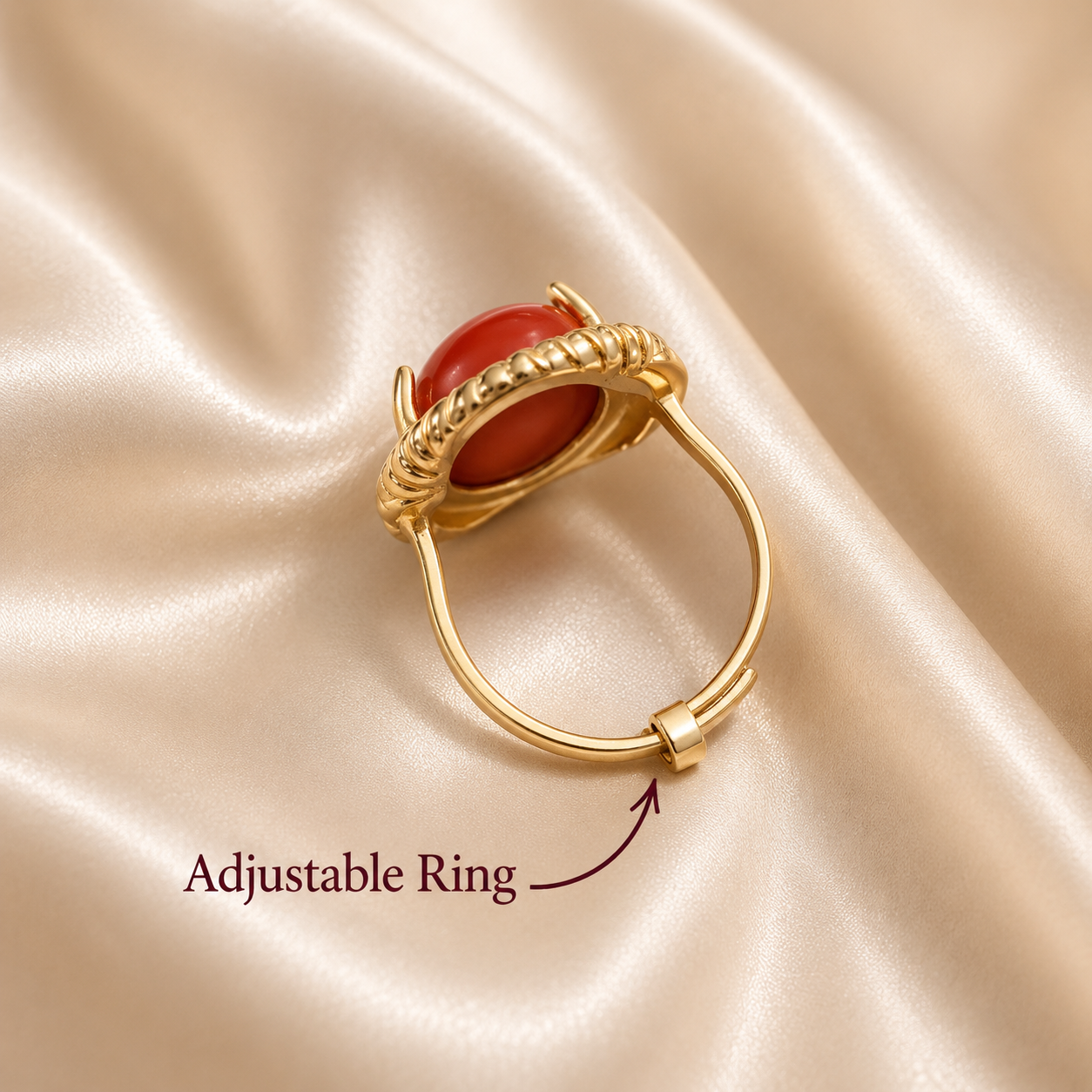 Red Coral Ring