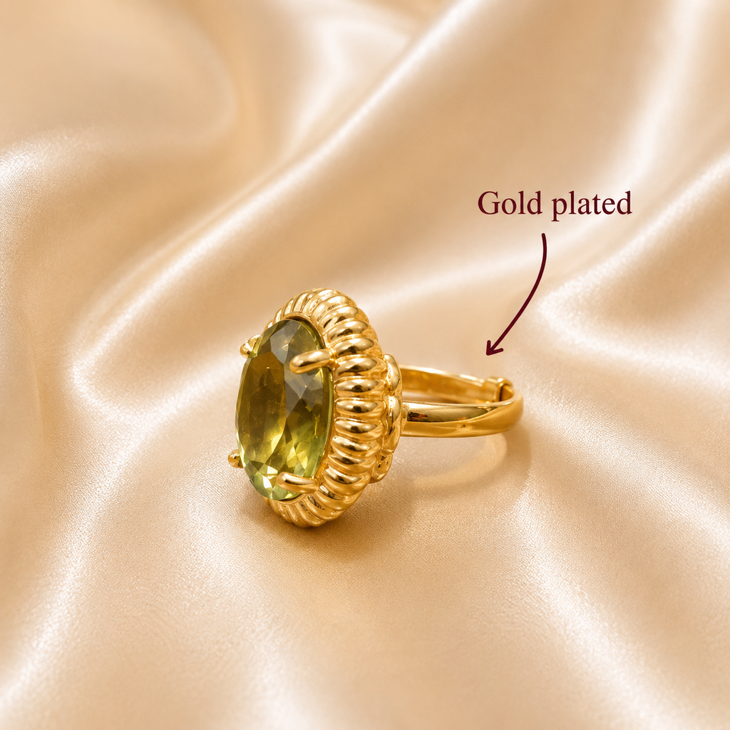 Yellow Topaz Ring
