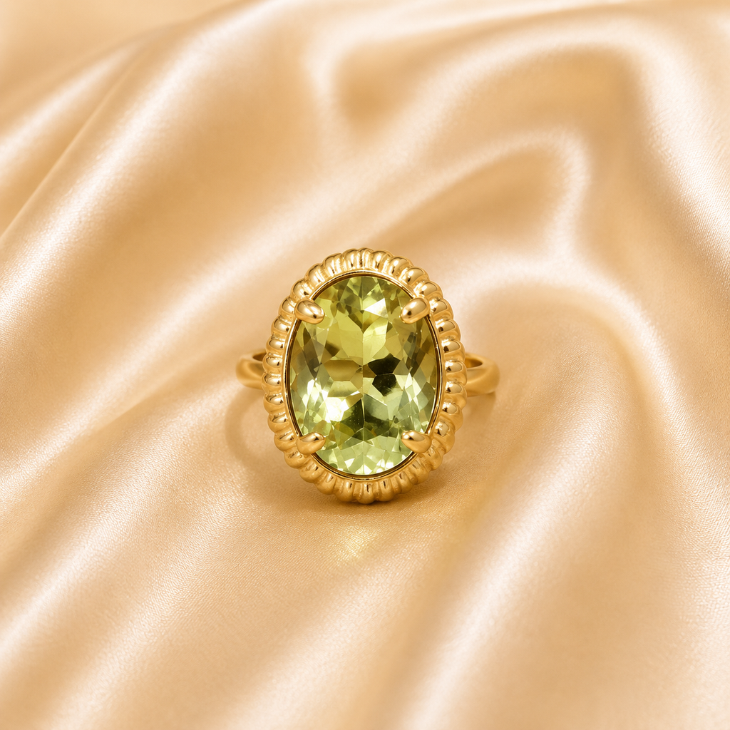 Yellow Topaz Ring