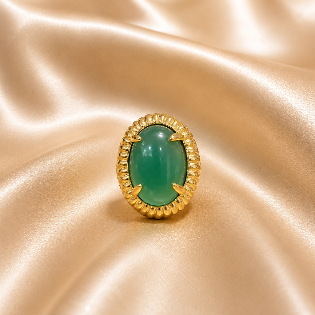 Green Topaz Ring