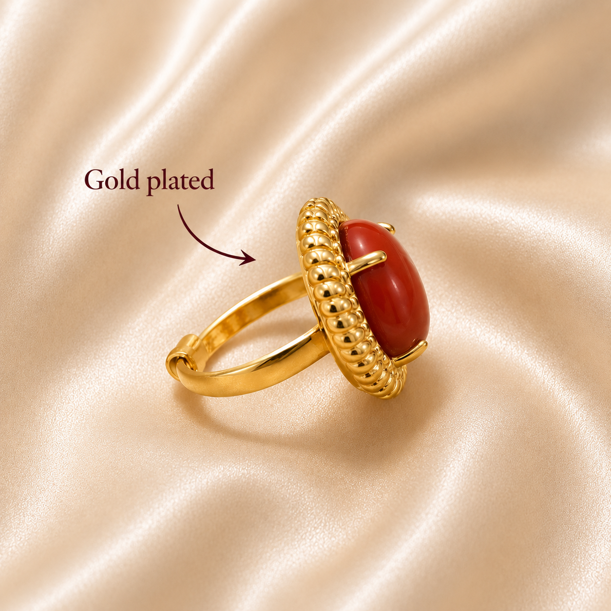 Red Coral Ring