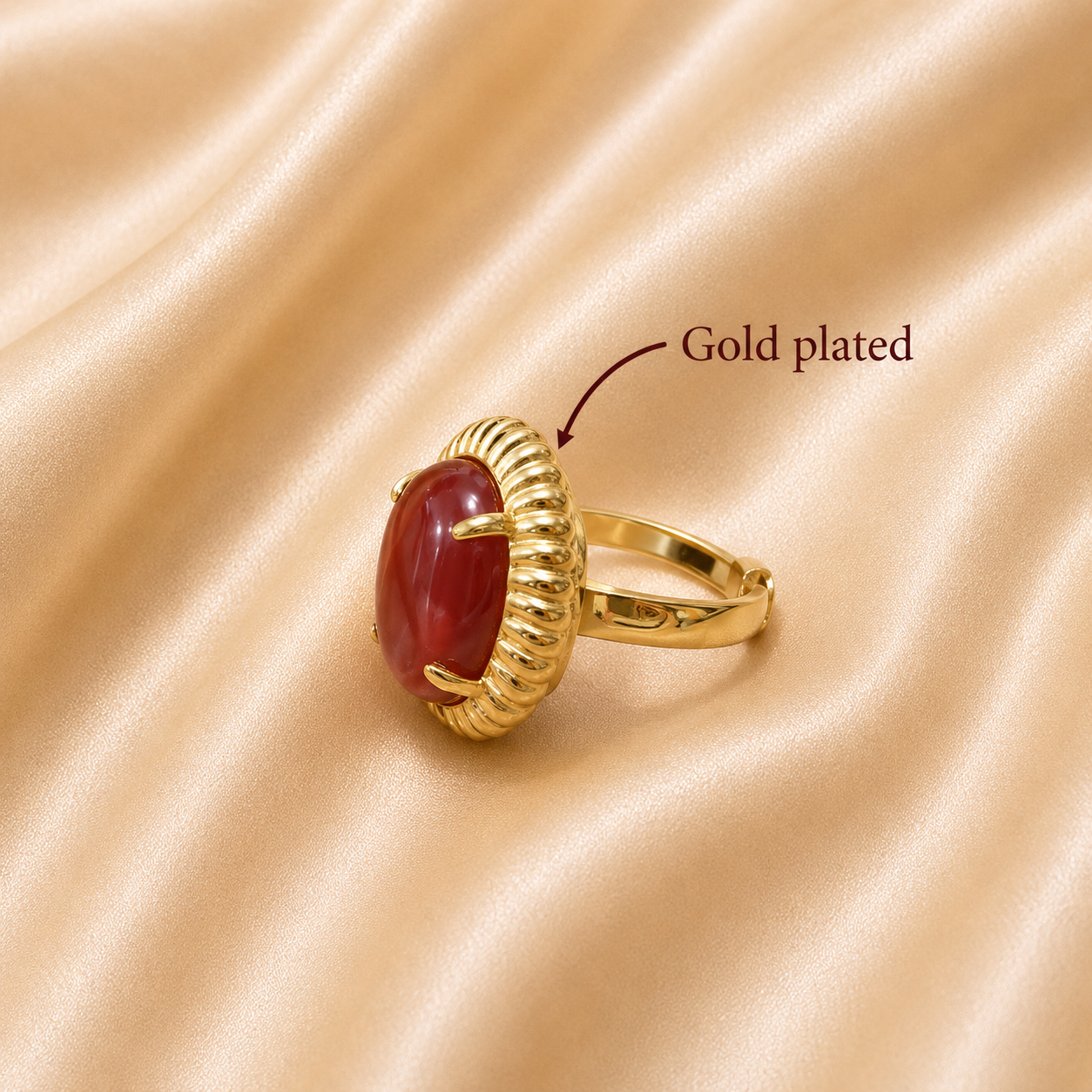 Hessonite Ring