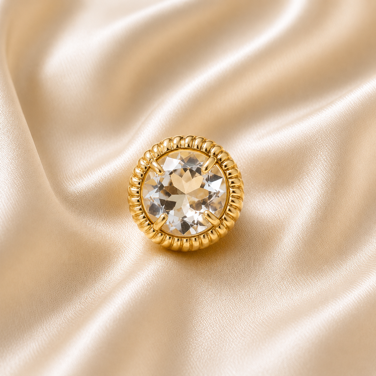White Topaz Ring