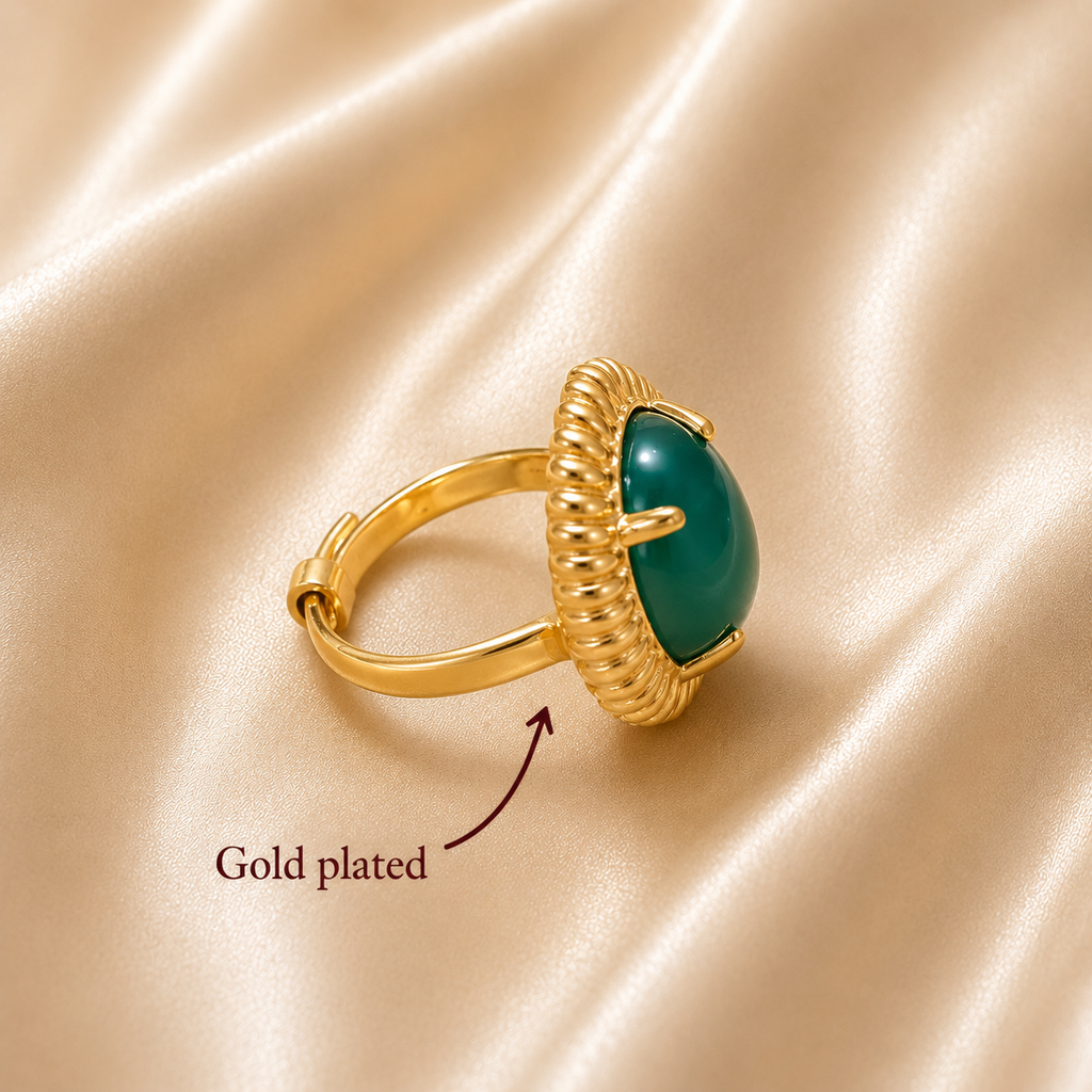 Green Topaz Ring