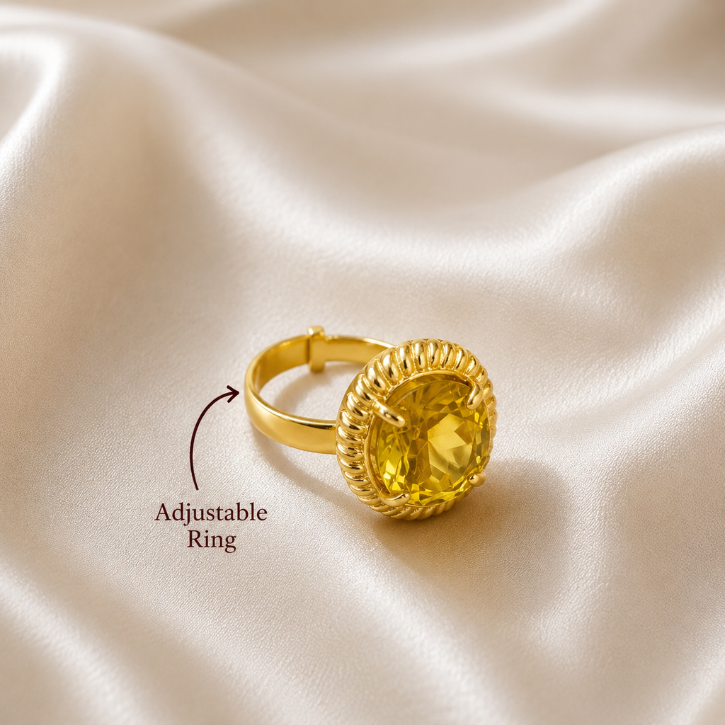 Yellow Topaz Ring